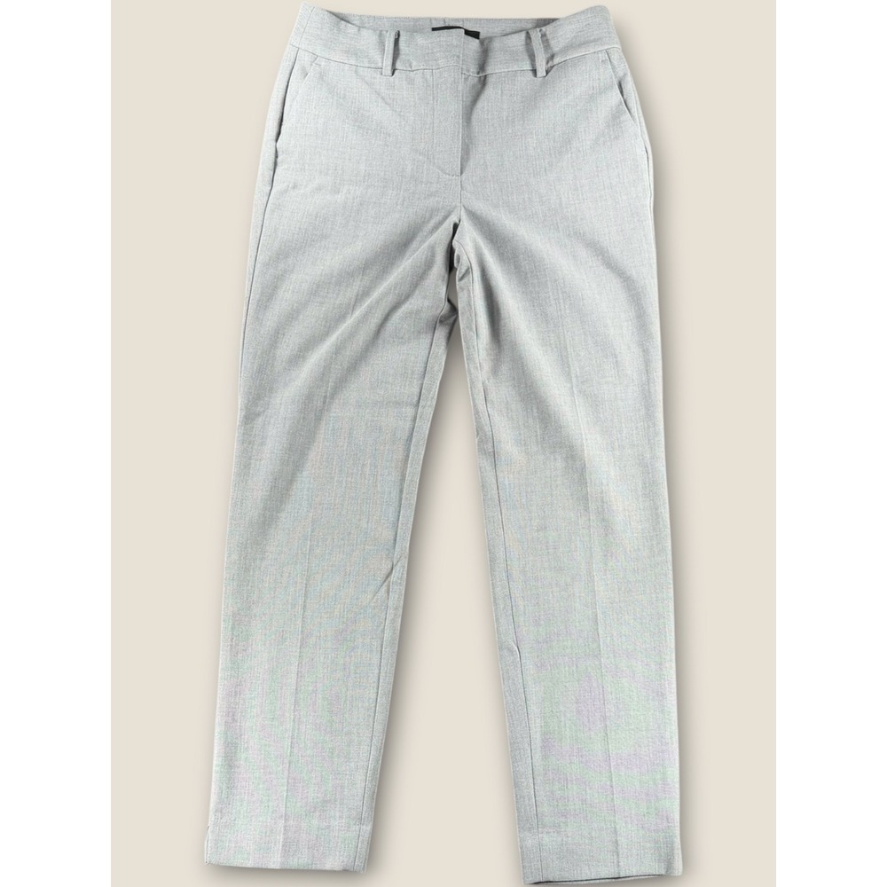 Talbots Womens Light Grey Straight Leg Dress Pants Size 4 203016543